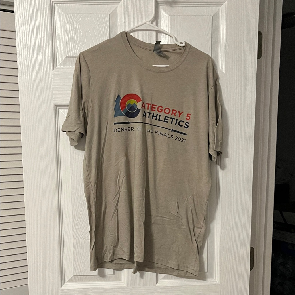 Category 5 Athletics Tan TShirt L